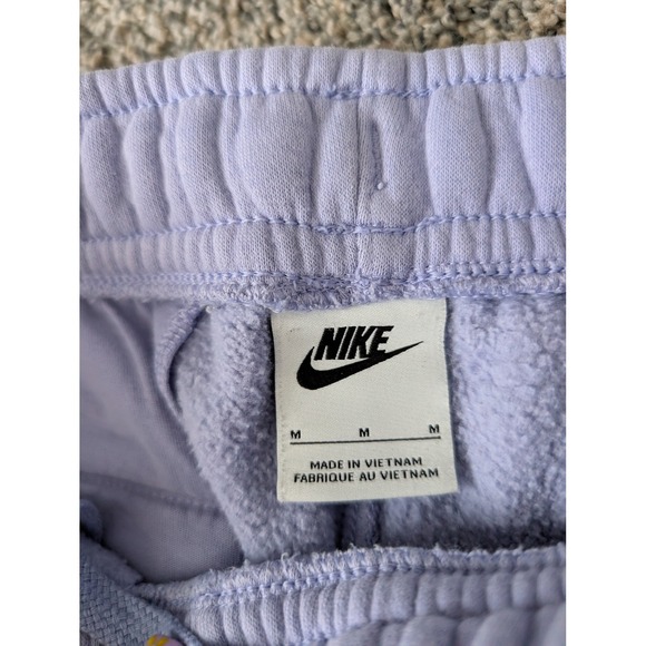 Nike Sportswear Essential Fleece Joggers Lavender Purple Womens Medium - Picture 4 of 5